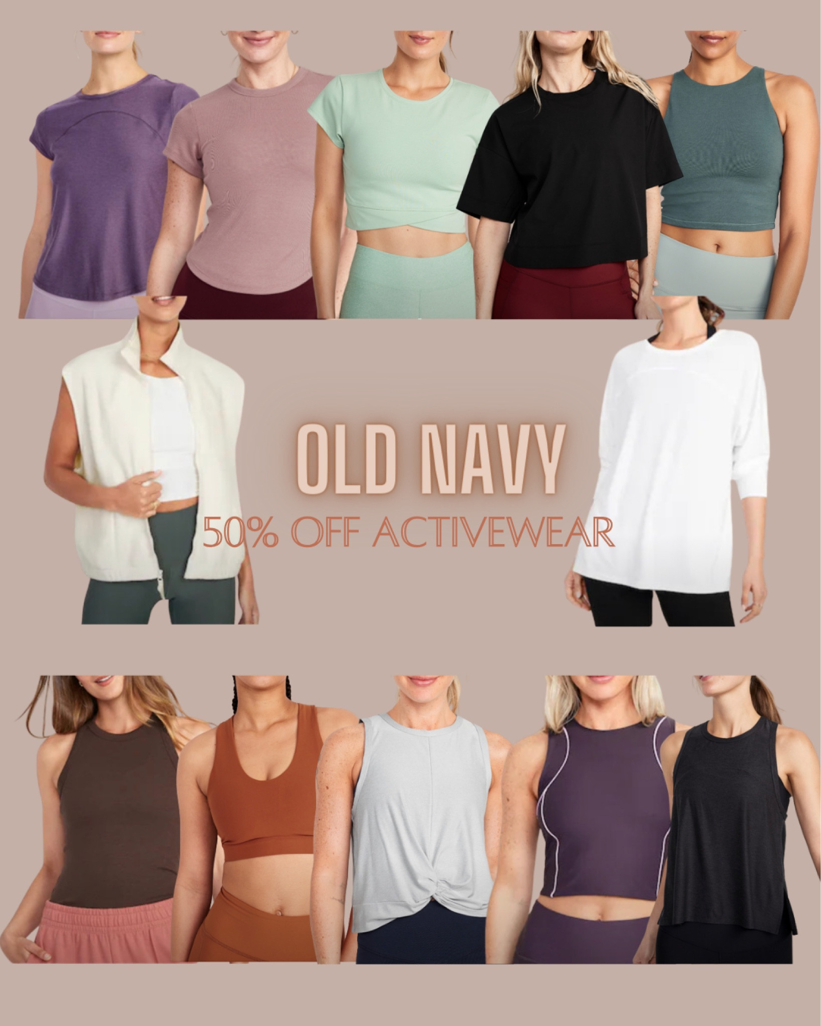 Old navy
Sports bra
Workout top
Crop top
Activewear vest
Fleece vest
Athleisure


#LTKfitness #LTKsalealert #LTKunder50