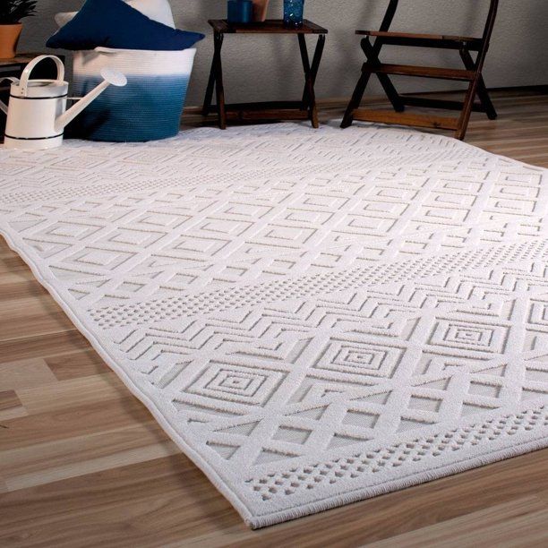 Orian Rugs  Boucle Coastal Diamond Natural | Walmart (US)