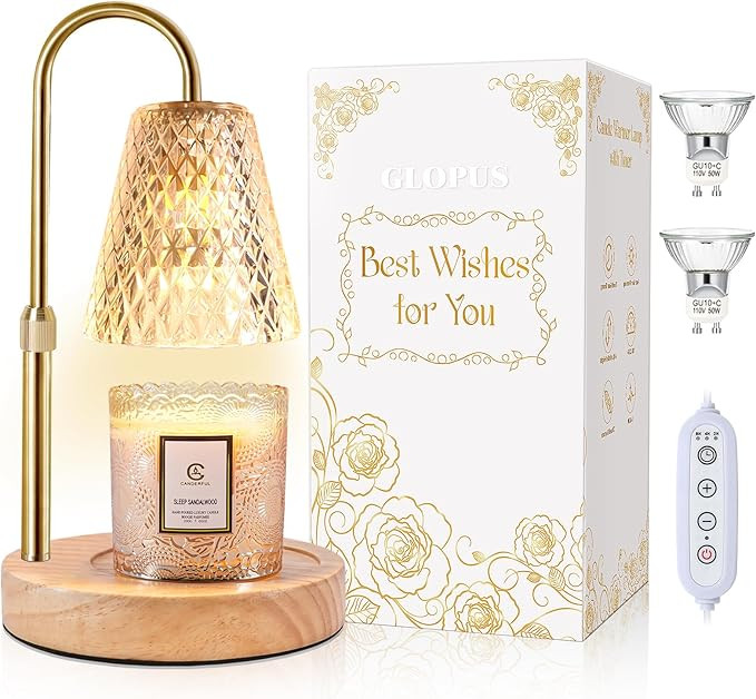 Candle Warmer Lamp with Timer, Stocking Stuffers for Women, Mom Gifts for Women Mom Christmas, Ad... | Amazon (US)