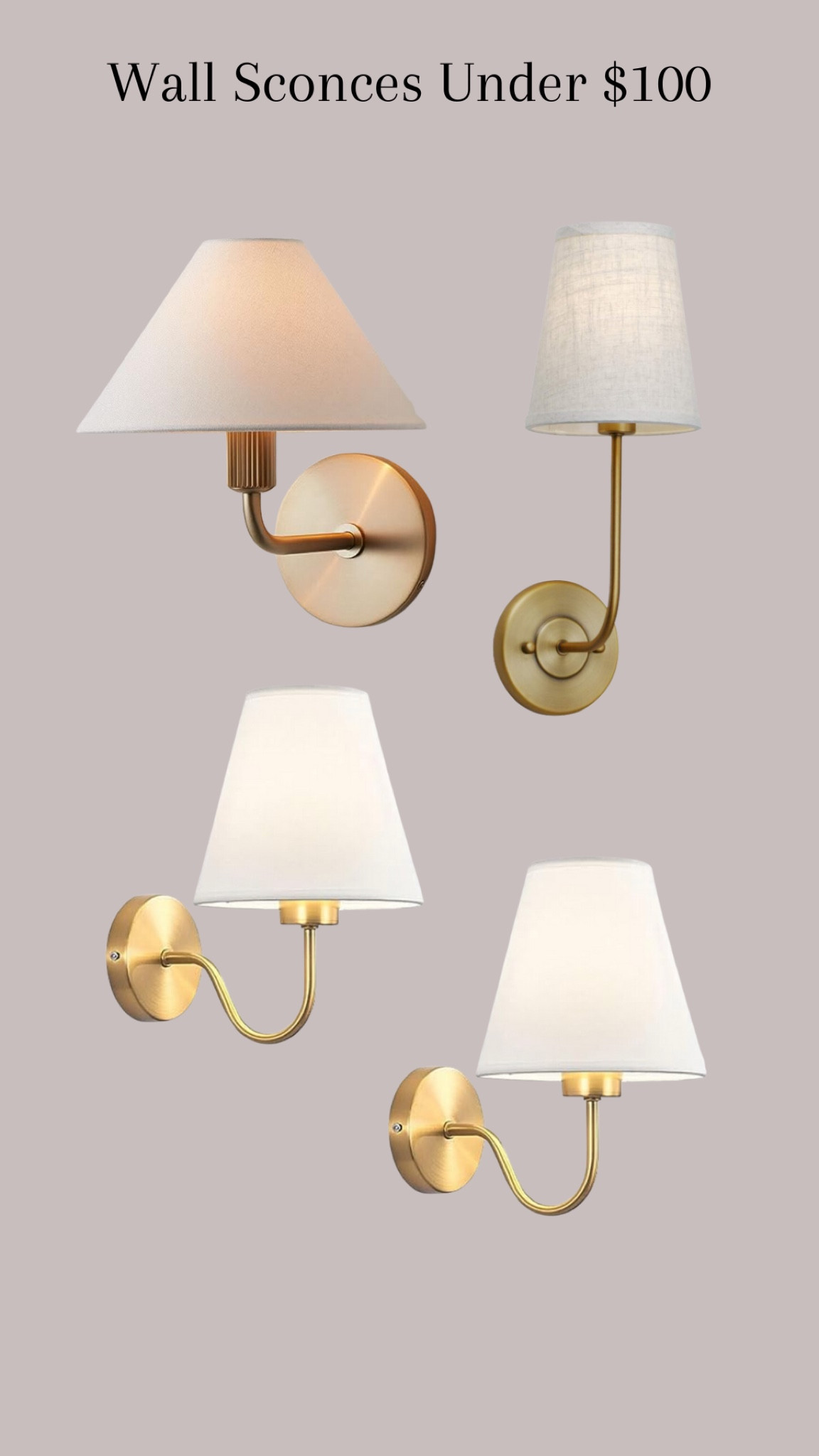 Wall Sconces Under $100 #wallsconce #sconce #lighting #homedecor #decor

#LTKhome #LTKstyletip #LTKFind