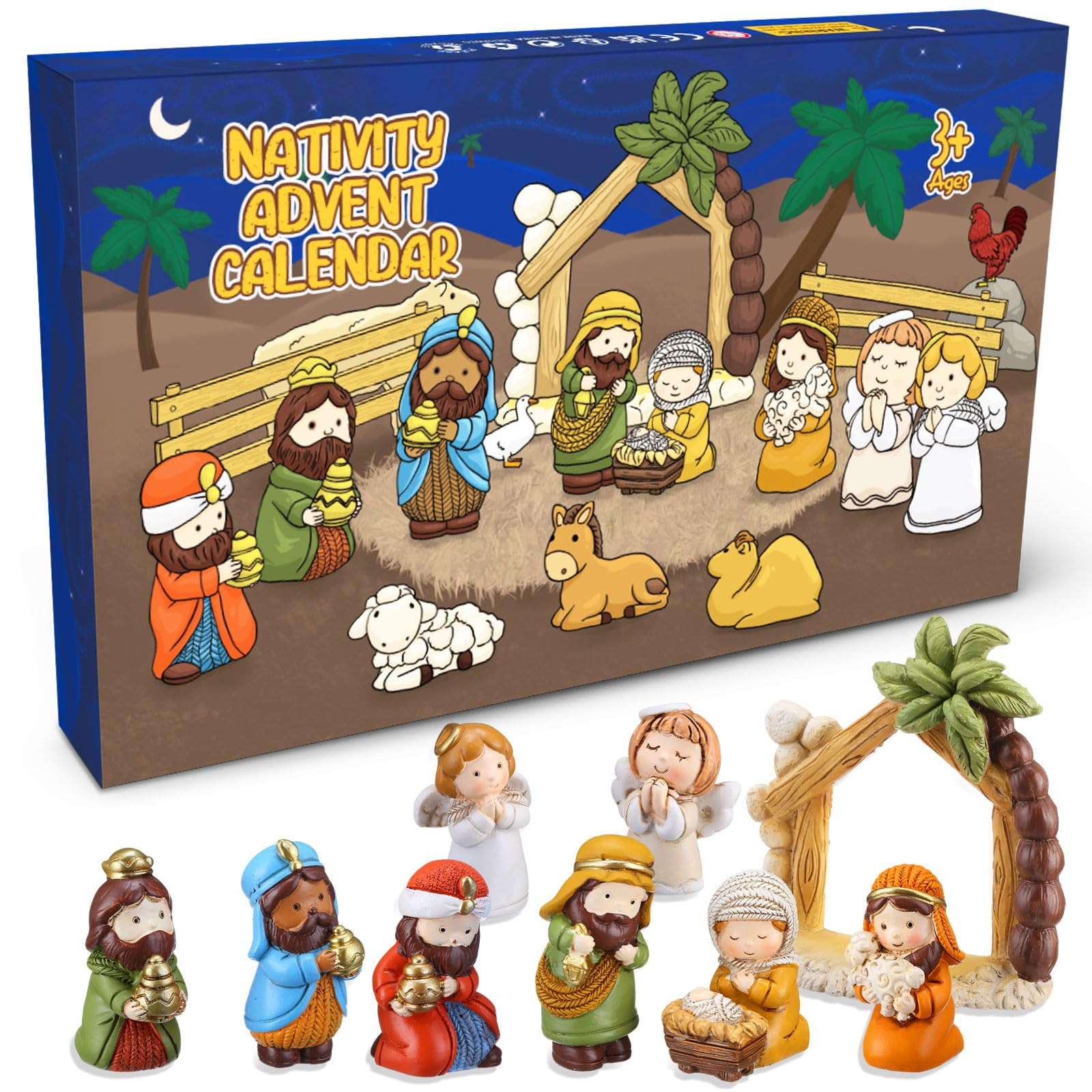 Advent Calendar 2025, 24 Days of Christmas Nativity Scene Set, Fun Toys for Boys, Girls, Kids and... | Amazon (US)