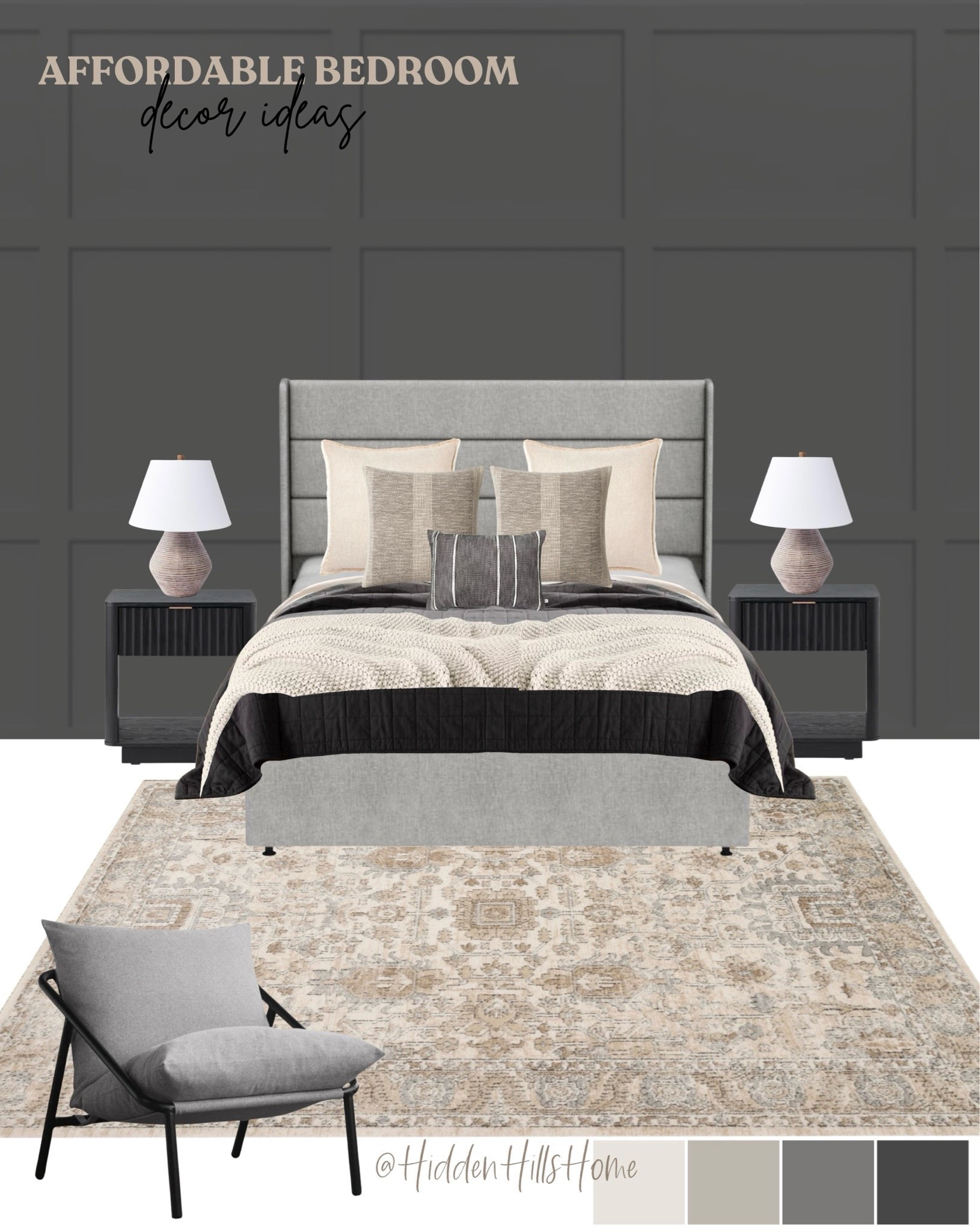 Bedroom Decor mood board, bedroom design ideas, bedroom inspiration, home decor, affordable guest bedroom design, guest bedroom ideas #bedroom

#LTKHome #LTKSaleAlert #LTKSeasonal