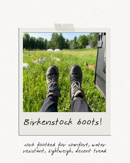 Birkenstock boots! I'm in love. Cork footbed for comfort, water resistant, lightweigh, decent tread

#LTKhome #LTKSeasonal #LTKworkwear