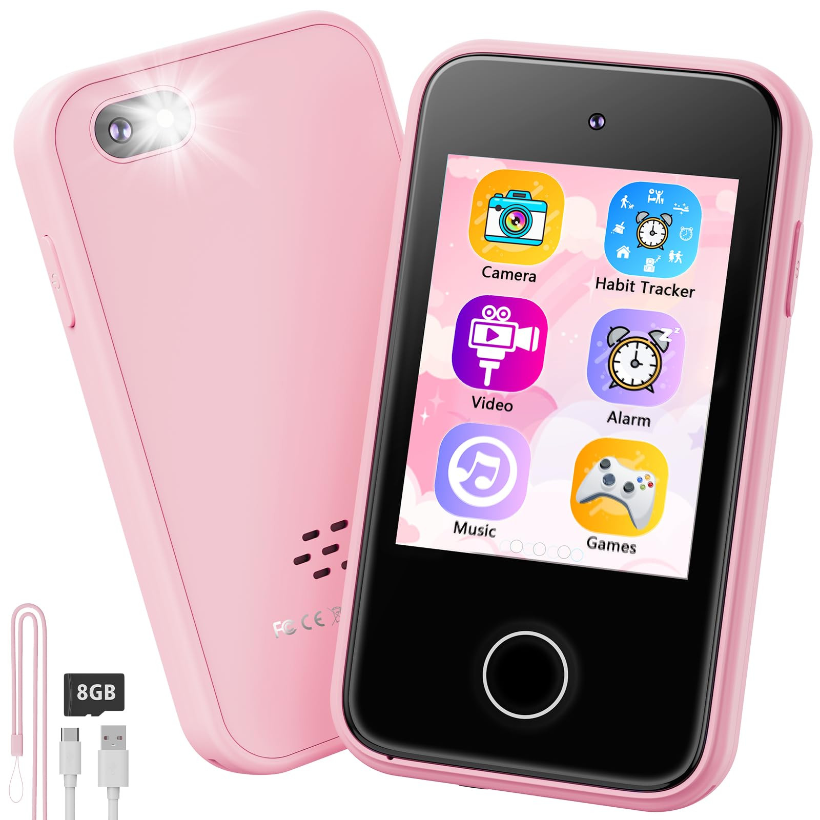 shiningstone Kids Toy Phone, Toddler Phones with MP3 Music Player, Dual Camera, Flashlight, Timer... | Amazon (US)