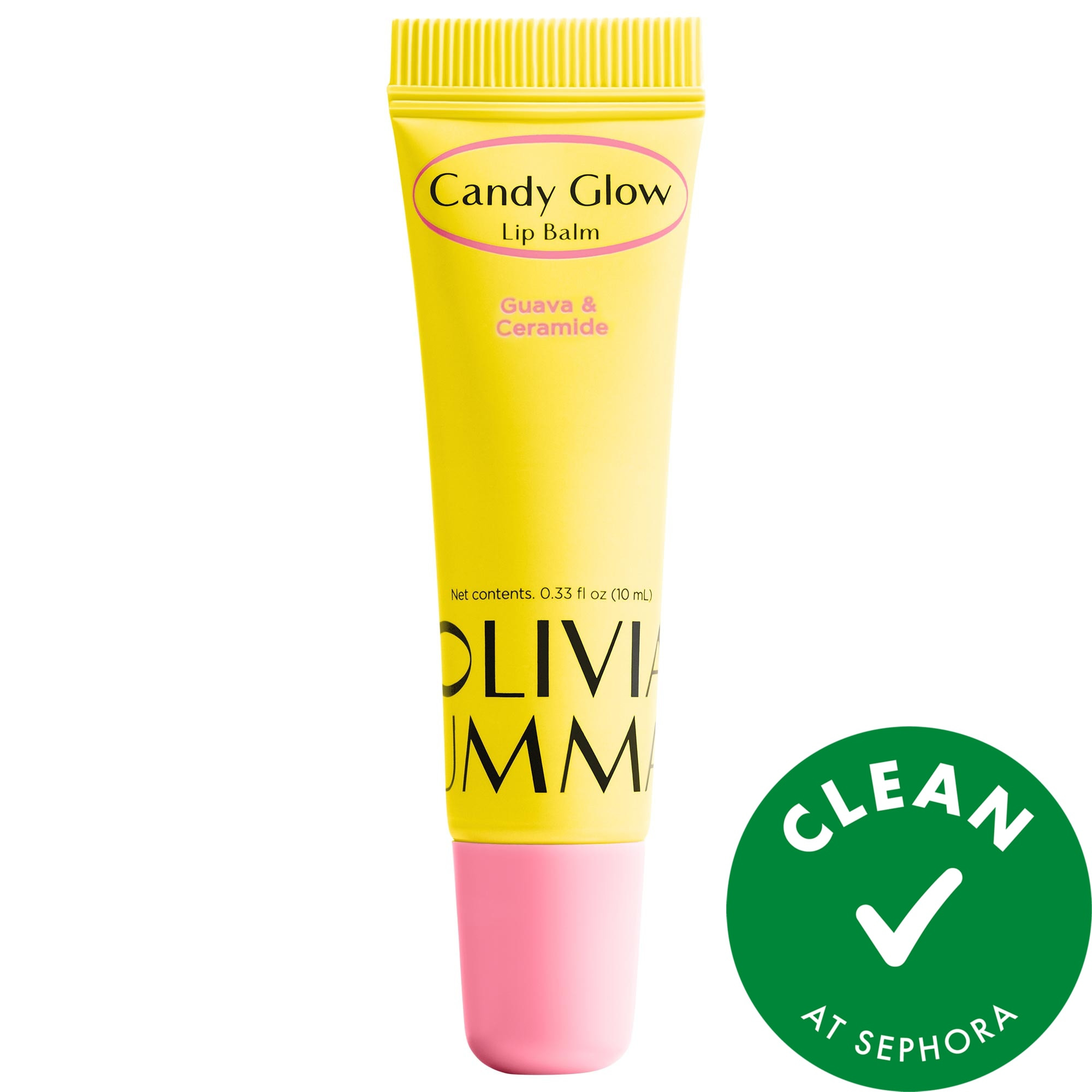 OLIVIAUMMA Candy Glow Lip Balm Sheer Lip Tint with Ceramide Guava 0.33 oz/10ml | Sephora (US)
