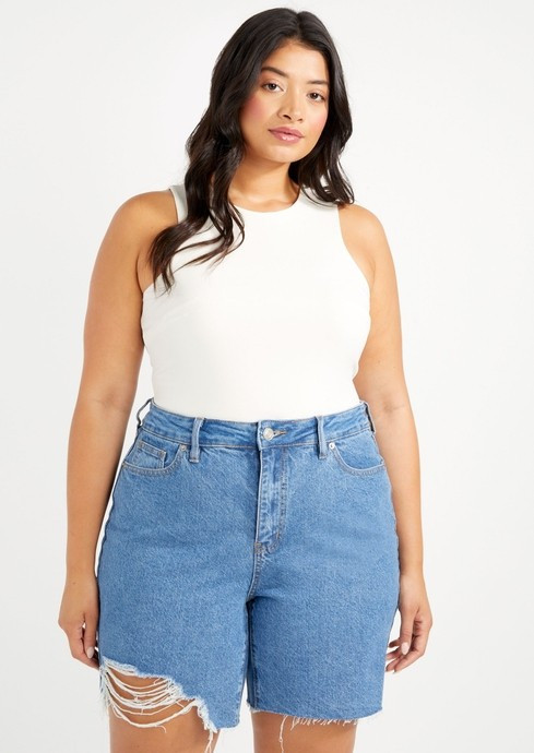 Plus Ivory High Neck Bodysuit | rue21