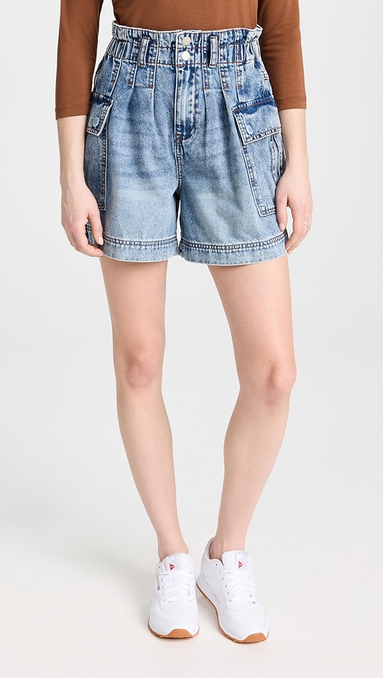 Your Song High Waisted Denim Cargo Shorts | Shopbop
