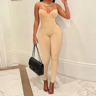 Spaghetti Strap Plain Jumpsuit | YesStyle Global