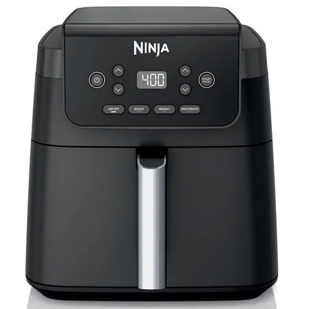 Ninja 4-in-1 Pro XL 6.5 Qt Air Fryer w/ Air Crisp Technology, Nonstick Basket & Crisper Plate, AF180 Black | Walmart (US)