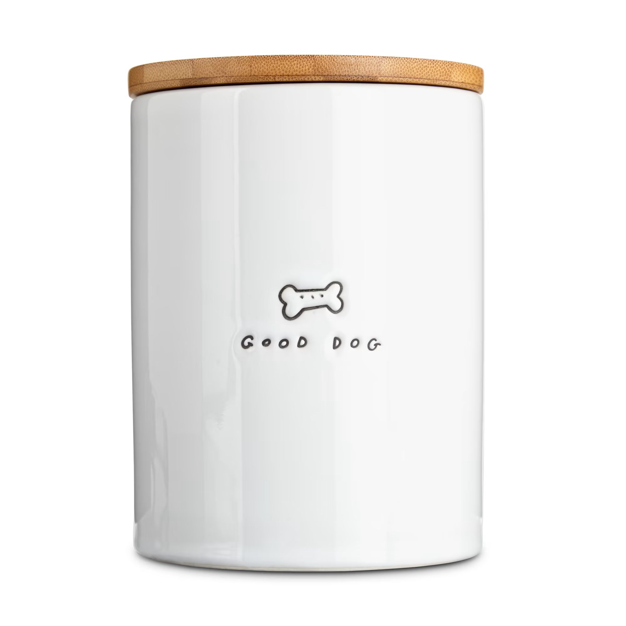 Harmony Good Dog Ceramic Dog Treat Jar, Large | Petco