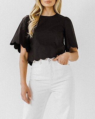 English Factory Scallop Edge Top | Express