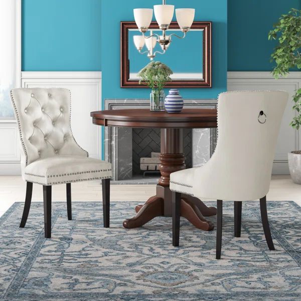 Stonefort Tufted Velvet Upholstered Dining Chair (Set of 2) | Wayfair North America