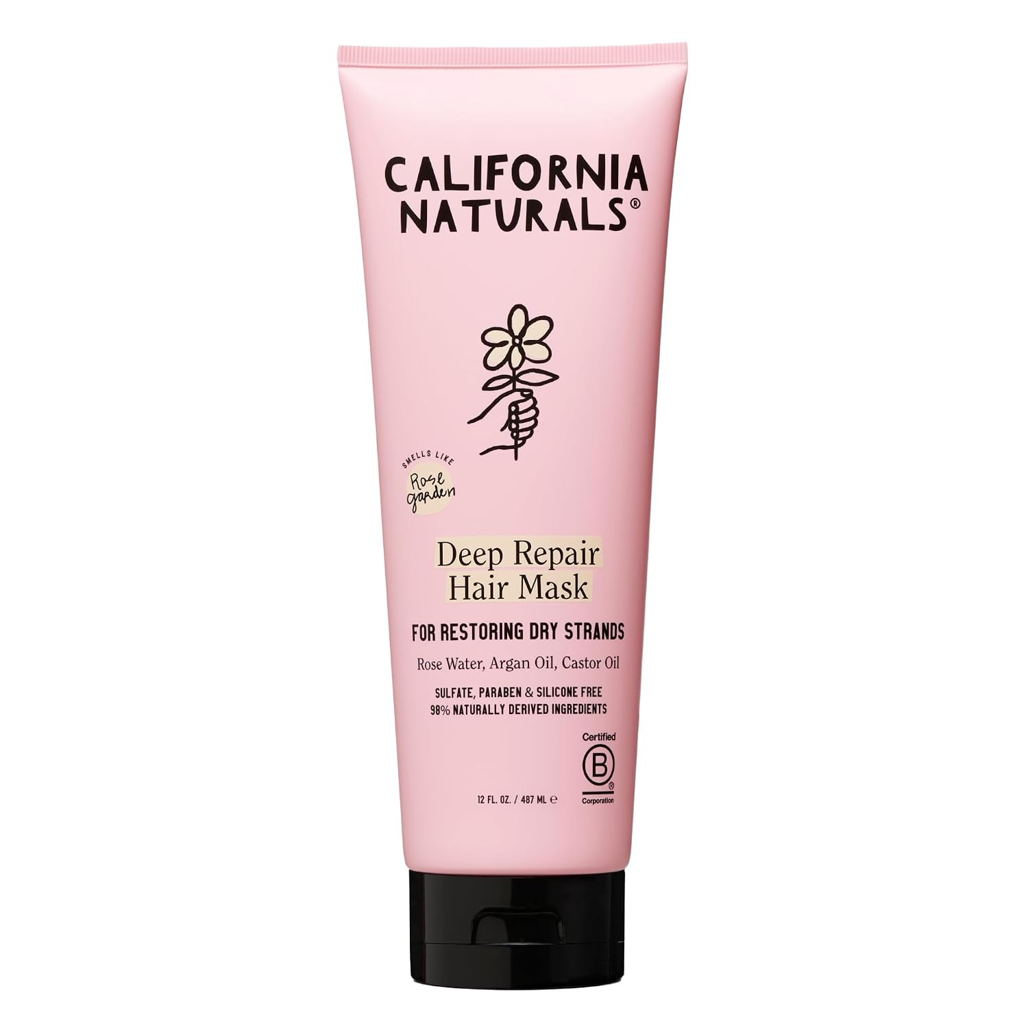 California Naturals Deep Repair Hair Mask for Dry Damaged Hair, with Argan Oil and Shea Butter, Color Safe, Natural, Vegan, Sulfate and Paraben Free, For All Hair Types, 12 fl oz | Amazon (US)