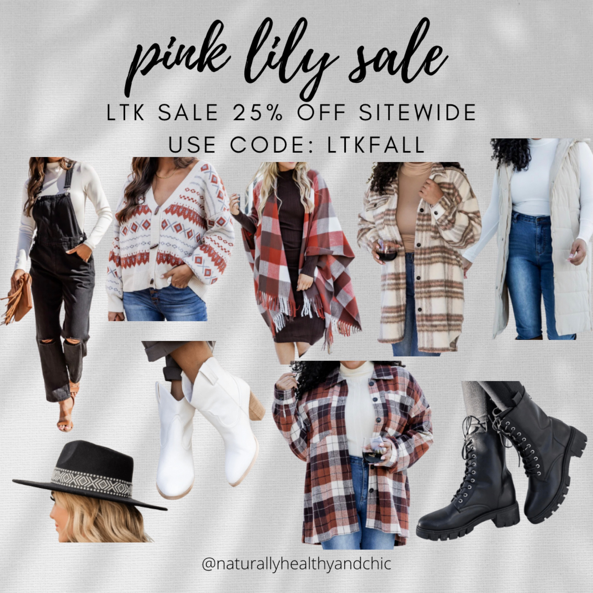 Pink lily fall! Fall inspo. Flannel. Shacket. Sweaters. Moto boots. Combat boots. Hat. Cowgirl hat. Overalls. Vest. #LTKshoecrush #LTKsalealert #LTKunder50 

#LTKCon #LTKSale #LTKSeasonal
