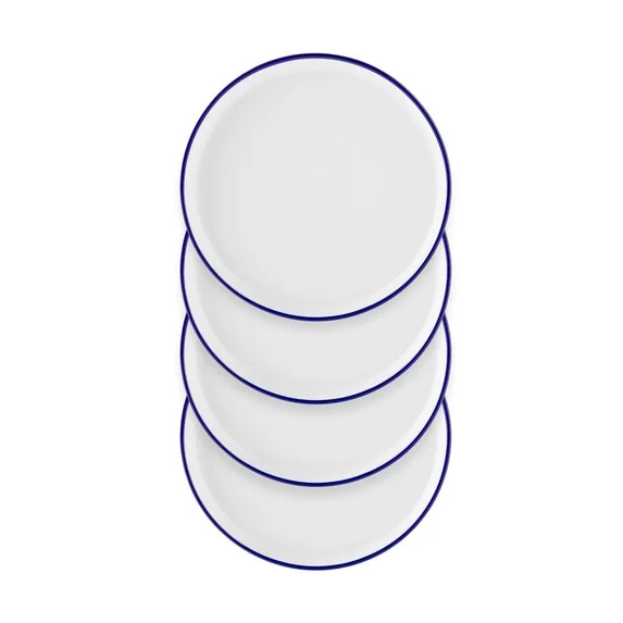 Mainstays Blue Rim Stoneware Salad Plate | Walmart (US)