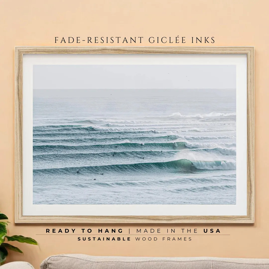 Framed Fine Art Photography Surf Print Ocean Print Ocean Waves Beach House Surf Photography Surf ... | Etsy (US)