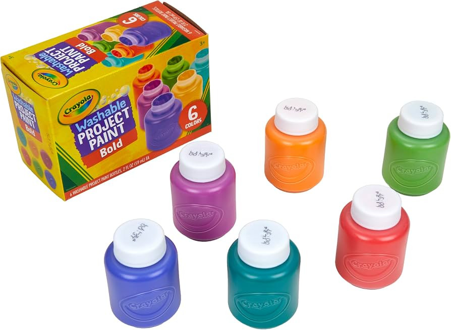 Crayola Washable Kids Paint (6ct), School Supplies, Painting Set for Kids, Spring Crafts, Art Tea... | Amazon (US)