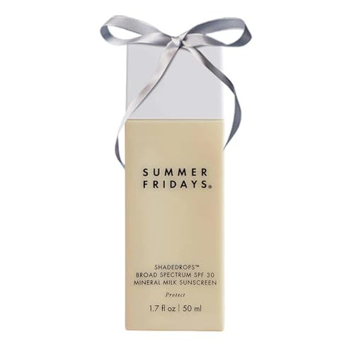 Summer Fridays ShadeDrops Broad Spectrum SPF 30 Mineral Milk Face Sunscreen with Zinc Oxide - Lightweight, Moisturizing Formula with a Soft, Natural Finish (1.7 Fl Oz) | Amazon (US)