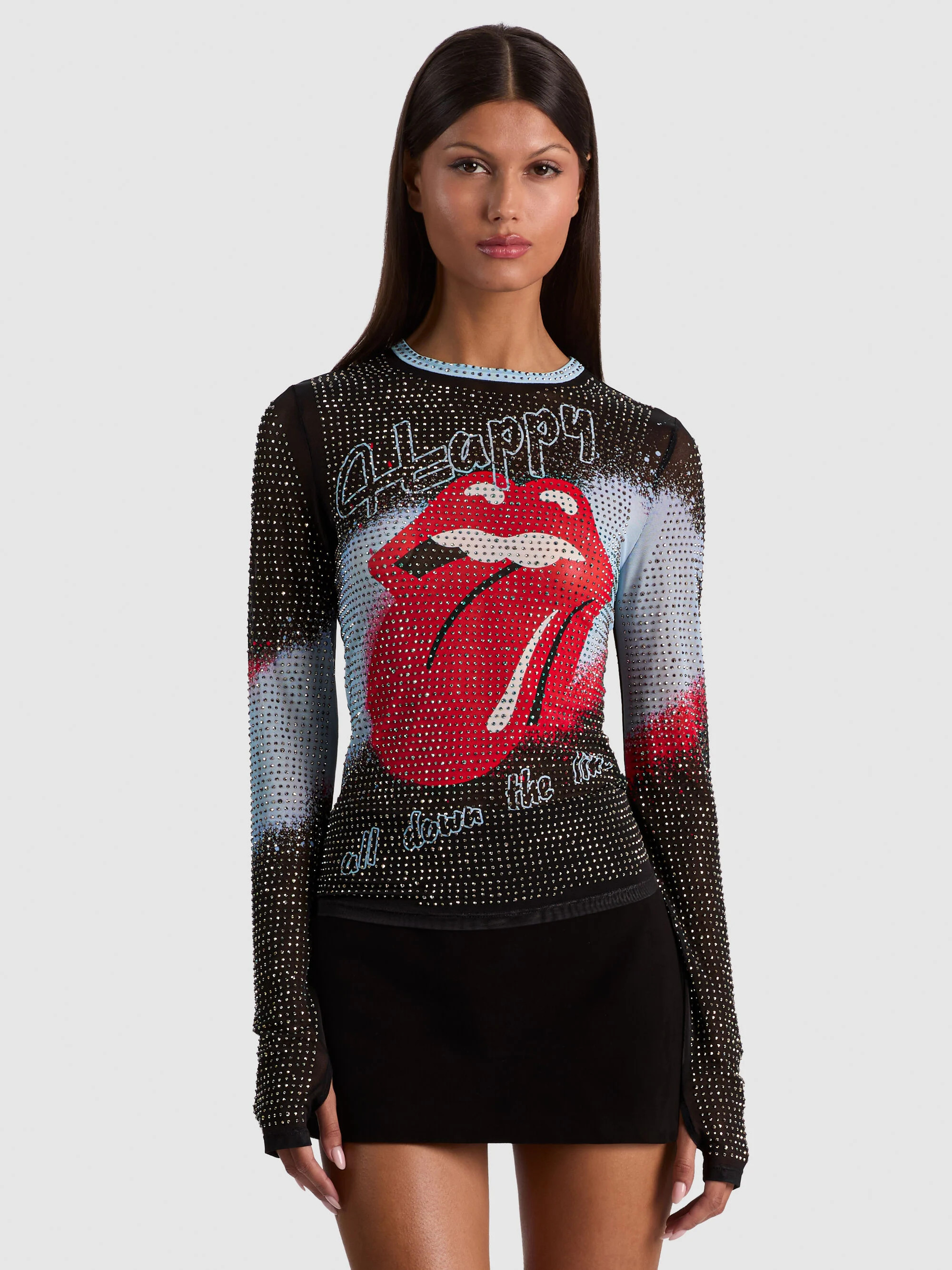 DELAINA EMBELLISHED TOP | Alice + Olivia