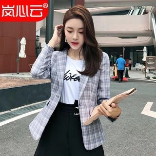 Plaid Blazer / Plain Dress Shorts / Set | YesStyle Global
