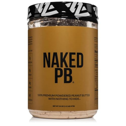Naked 1.5 LB Powdered Peanut Butter from US Farms – Bulk, Only 1 Ingredient - Roasted Peanuts, Vegan, No Additives, Preservative Free, No Salt, No Sugar - 45 Servings - NAKED PB | Amazon (US)