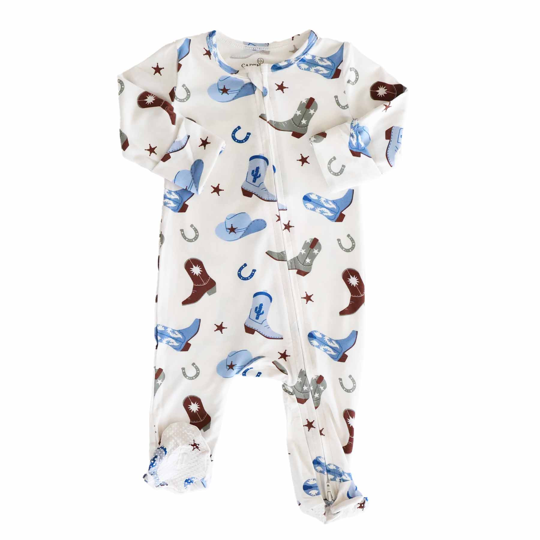 Boot Scootin' Zipper Footie | Caden Lane