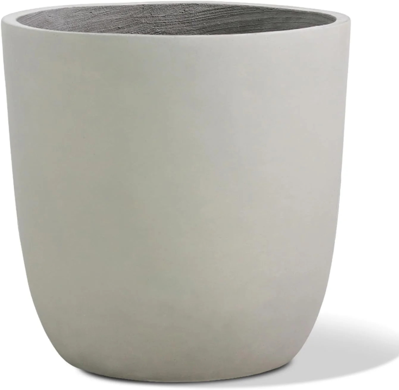 Concrete Planter Outdoor Indoor, Large Cement Plant Pots for Trees Flowers (Gray, 18 inch) | Walmart (US)