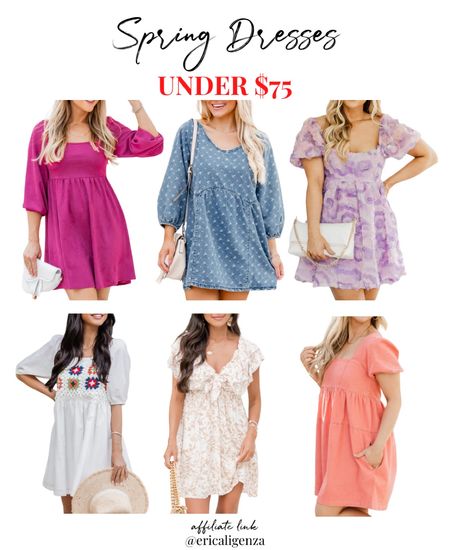 Spring dresses under $75 - use code ERICA20

Mini dress // chambray dress // floral dress // crocheted dress // ruffled dress // t shirt dress 

#LTKfindsunder100 #LTKxSephora #LTKstyletip