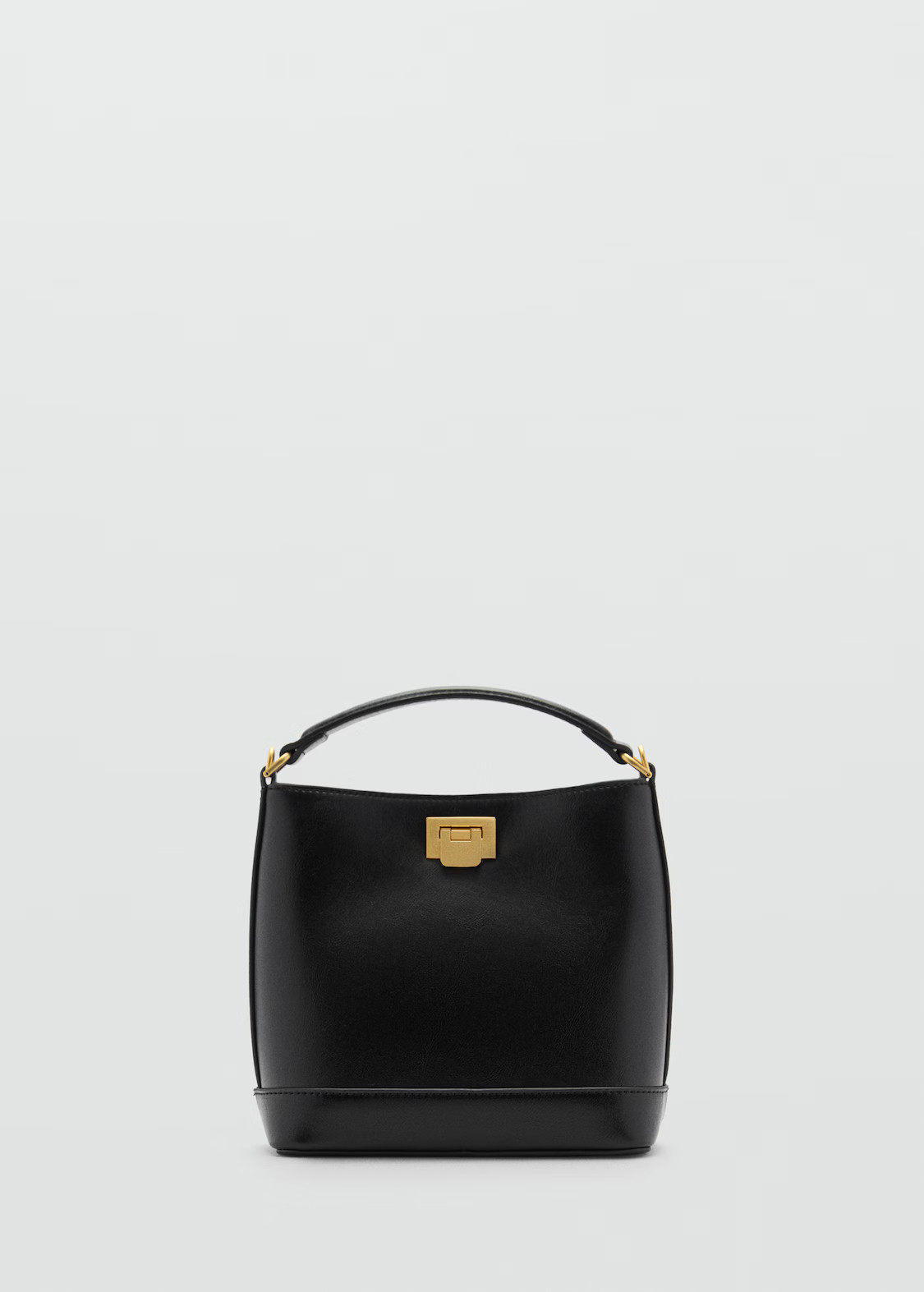 Mini shopper bag with metallic detail - Women | MANGO United Kingdom | MANGO (UK)