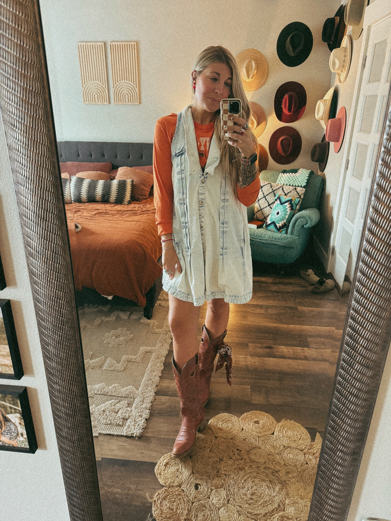 Free people denim dress 🤠 #freepeople #denimdress #falloutfit 

#LTKSeasonal #LTKStyleTip #LTKFallSale