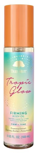 Tree Hut Tropic Glow Firming Body Oil, Hydrating Oil with Cupuacu Butter, Made with Guarana & Pistachio for Glowing Skin, 5 fl oz | Amazon (US)