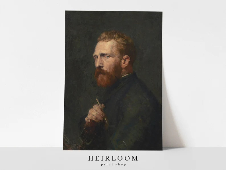 Rustic Portrait Painting Man | Primitive | Van Gogh Canvas ART PRINTS | Vincent | Etsy (CAD)