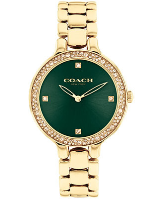 Women's Chelsea Gold-Tone Stainless Steel Bracelet Watch 32mm | Macy's
