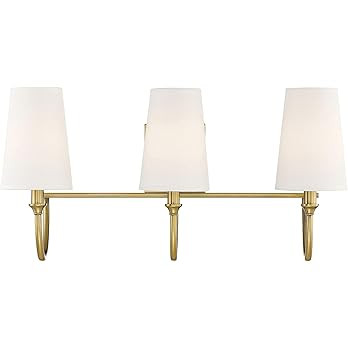 Savoy House 8-2542-3-322 Cameron Warm Brass 3-Light Bathroom Vanity Light (24" W x 12"H) - - Amaz... | Amazon (US)