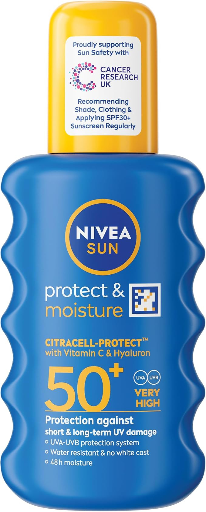 NIVEA SUN Protect & Moisture Sun Spray SPF 50+ (200ml), Moisturising Suncream Spray with Vitamin ... | Amazon (UK)