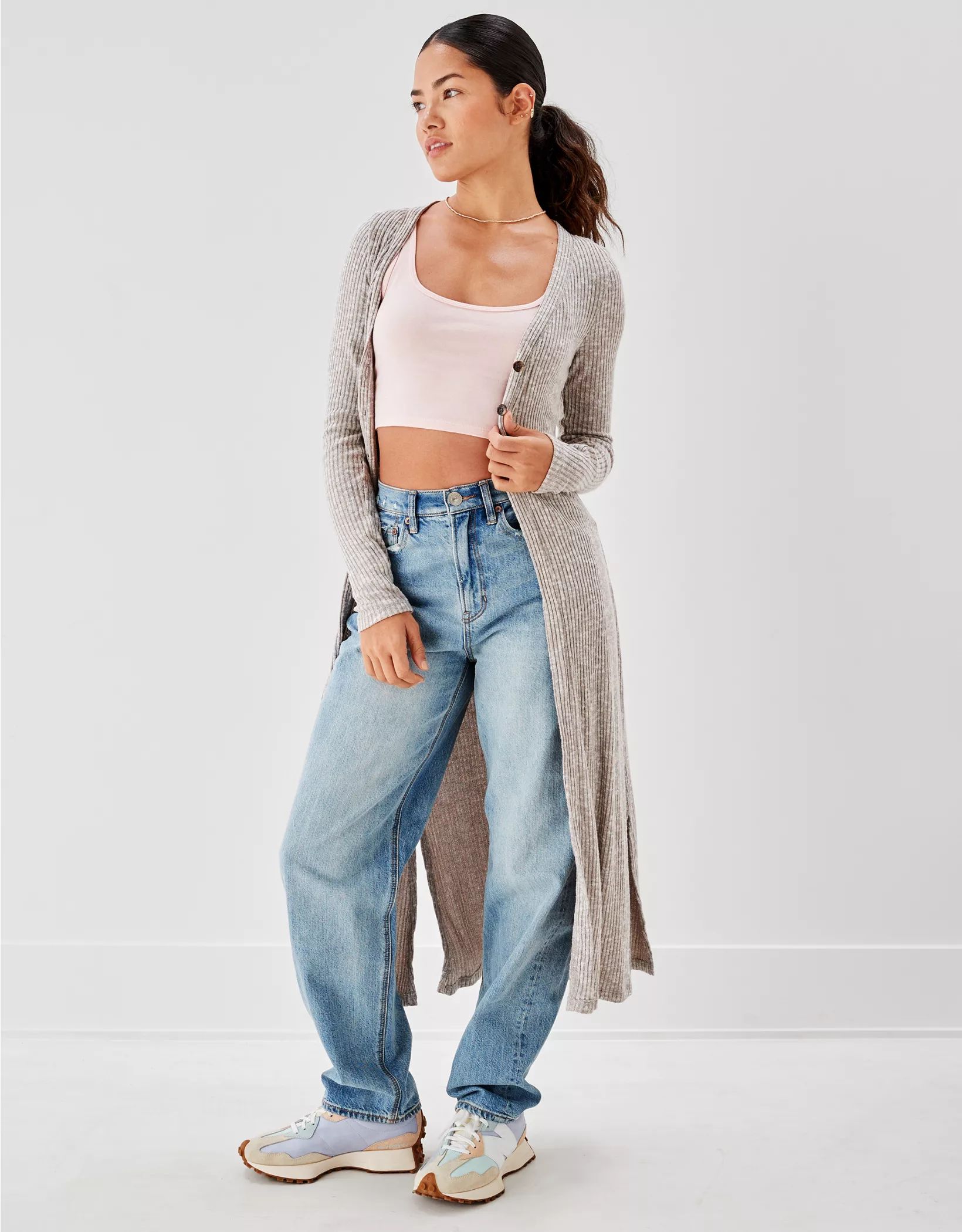 AE Long Plush Cardigan | American Eagle Outfitters (US & CA)