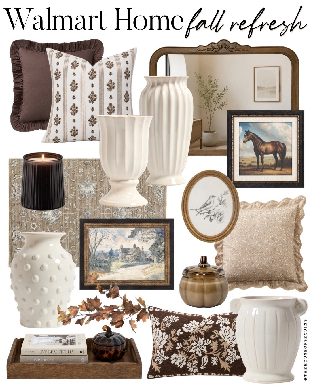 Shop Walmart Home fall refresh finds! Fall decor, wall art, wall mirror, fall candles, ceramic vase, fall throw pillows, area rug and more!#LTKSaleAlert

Comment SHOP below to receive a DM with the link to this post on my LTK ⬇ https://liketk.it/6kejI

#LTKhome