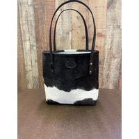 Cow Hide Leather Tote Bag - Genuine Handcrafted in Erie, Co | Etsy (US)