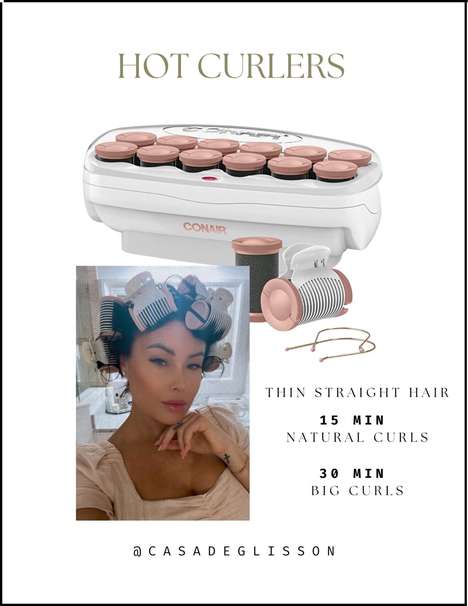 Hot curlers for all your holiday events! Great for ladies in a hurry— easy to put in and take out!!

15 min for natural curls
30 min for bigger volume curls

#LTKCyberweek #LTKSeasonal #LTKHoliday