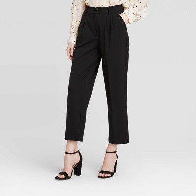 Women's Mid-Rise Straight Leg Pleated Front Trouser - A New Day™ | Target