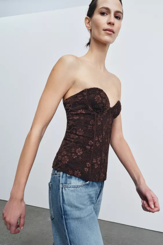 LACE CORSET | Zara Canada
