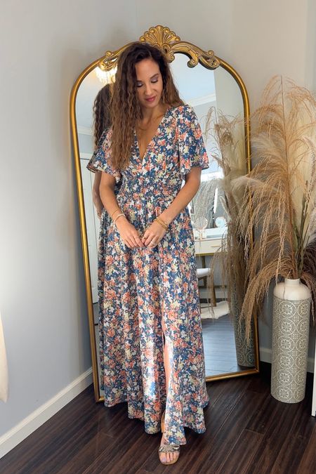 Blue floral maxi dress / Easter dress - wedding guest dress 

Discount code NICKIE15

#LTKstyletip #LTKSeasonal #LTKfindsunder100