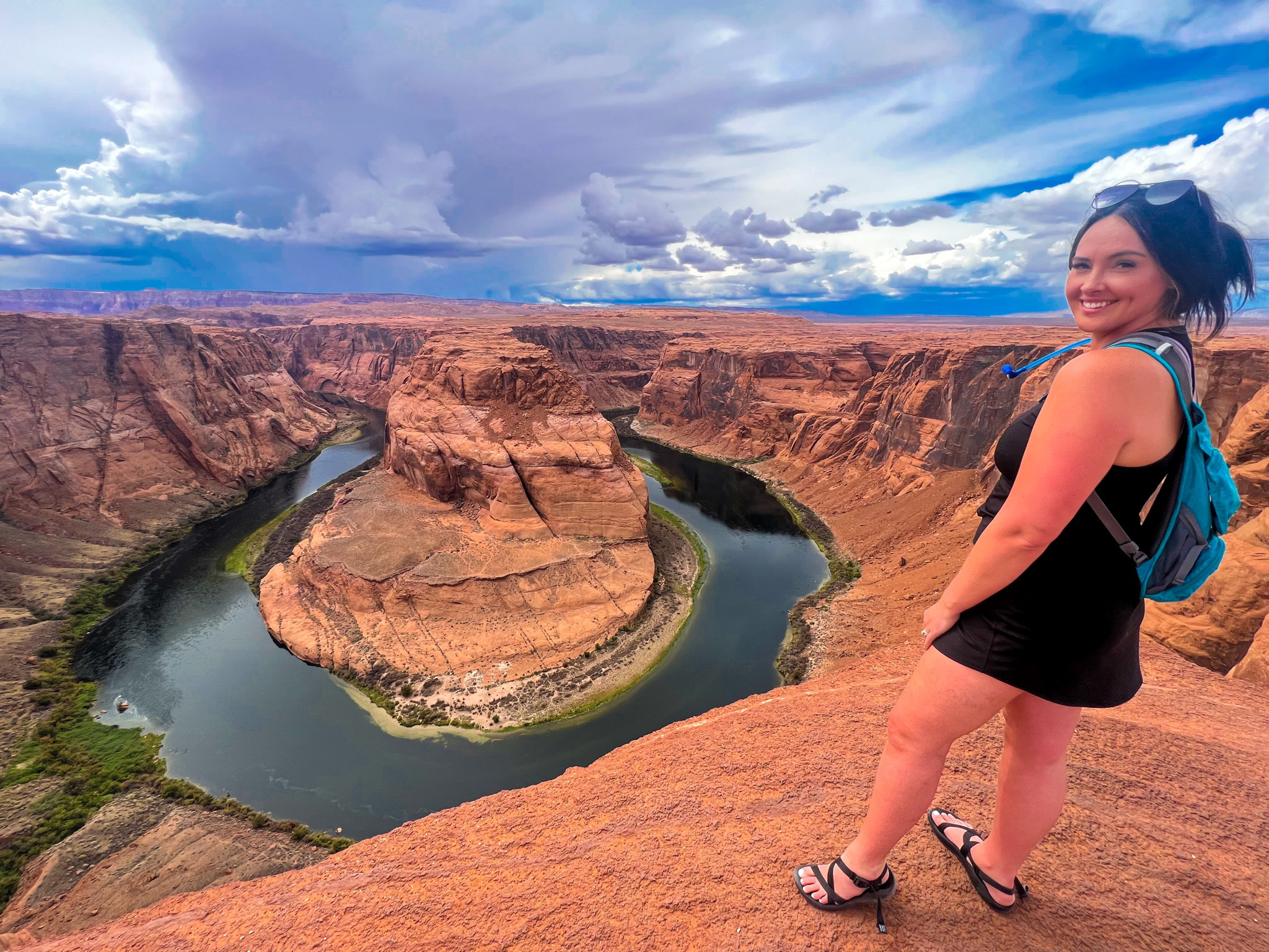 Hiking Gear! 

Chacos - waterproof sandals and so comfortable 

Camelback- easy way to drink water with out carrying around a water bottle! 

