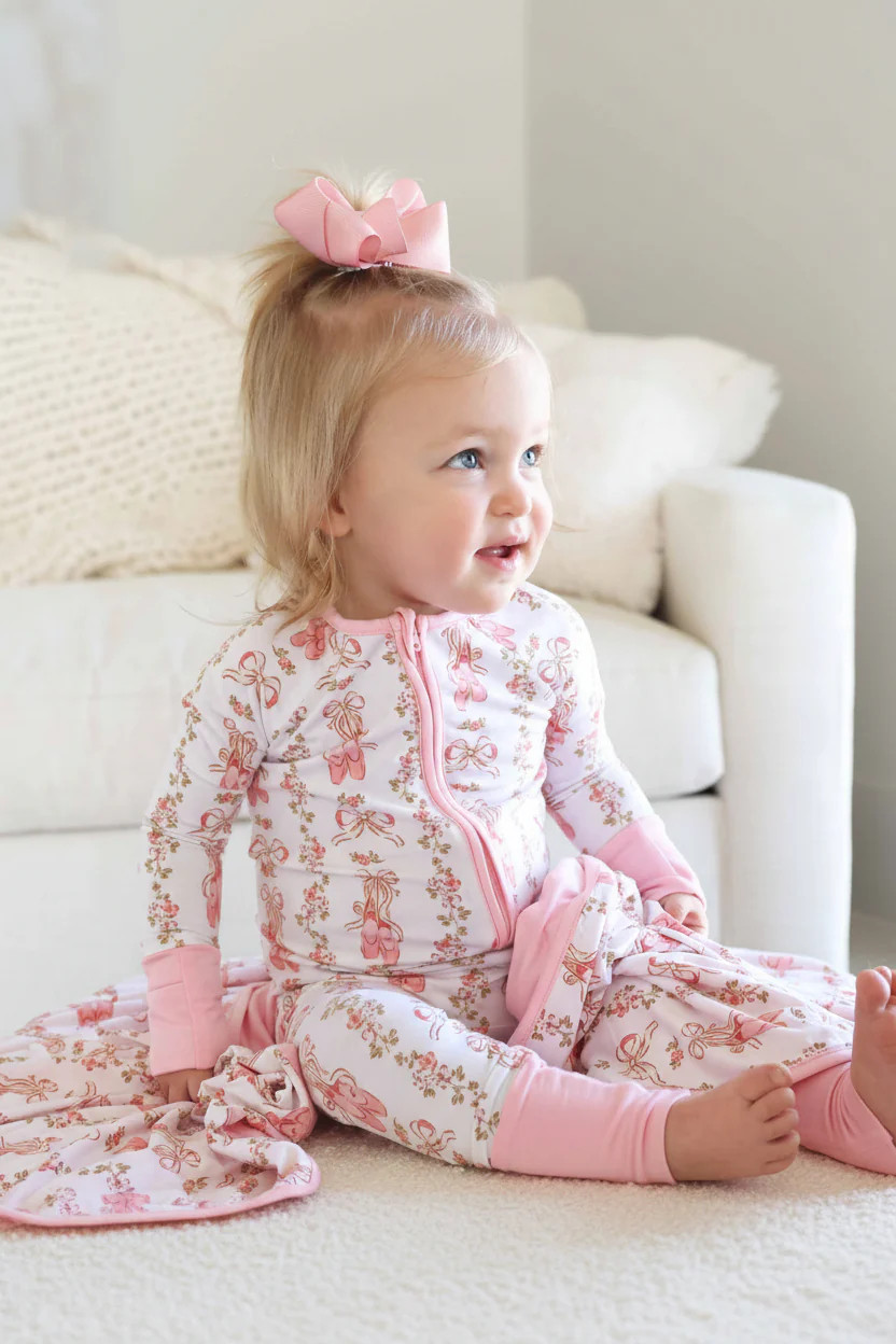 Ballet Blossoms Convertible Zip Romper | Caden Lane