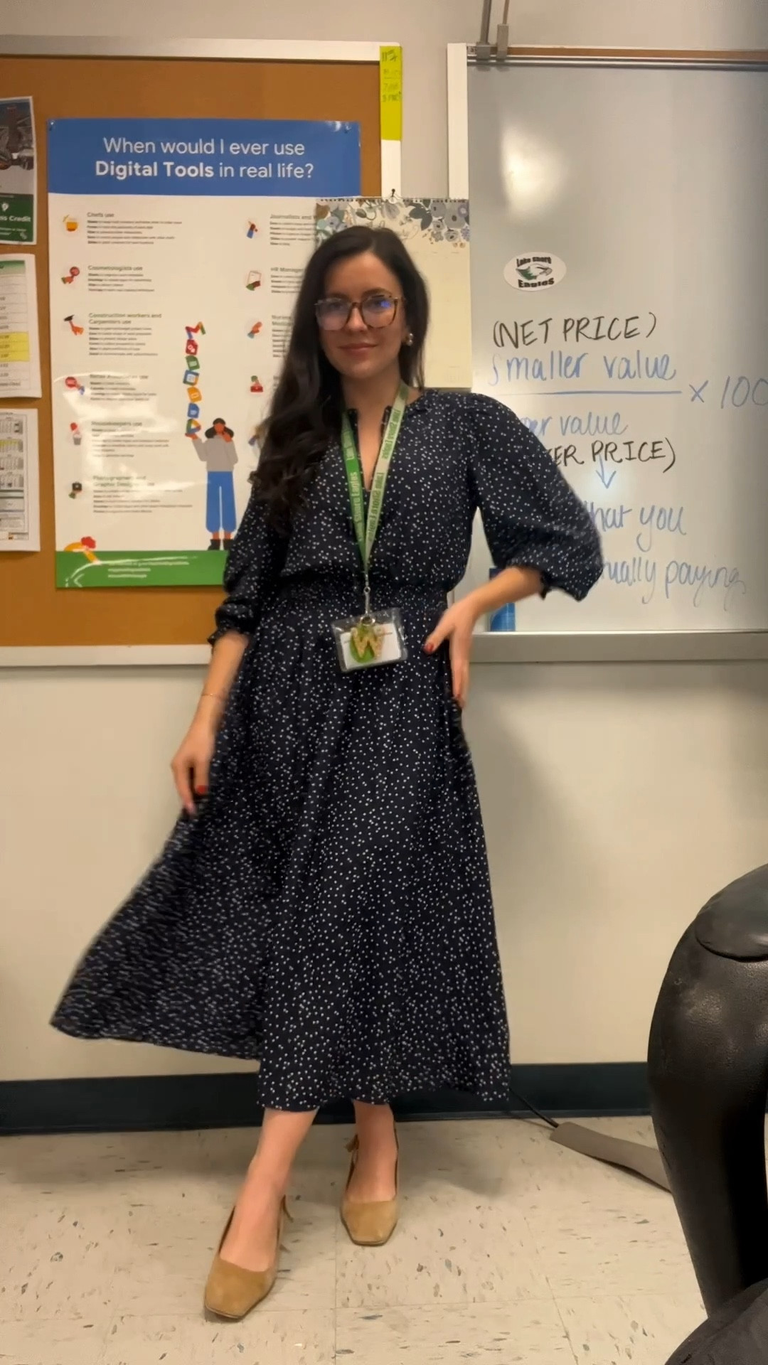 Wore this beautiful dress to work today! On sale right now too! 💙

#LTKworkwear #LTKshoecrush #LTKfindsunder100