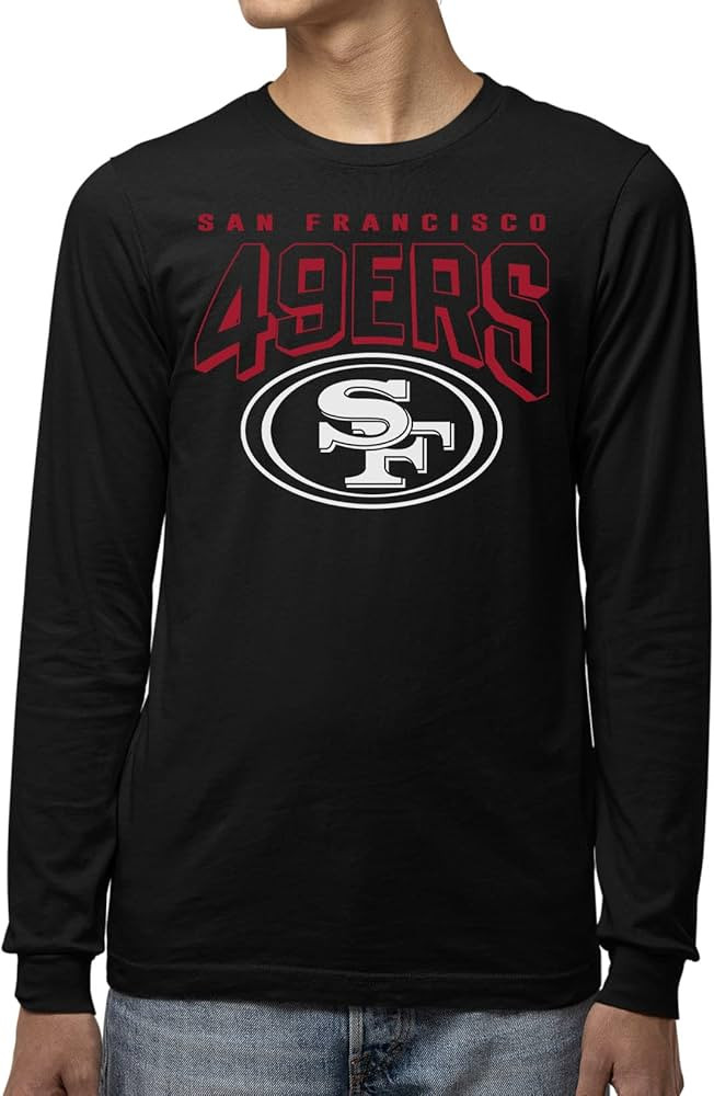 Junk Food Clothing x NFL - Bold Logo - Long Sleeve Fan Shirt for Men and Women - Officially Licen... | Amazon (US)