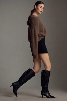 Maeve Multi Bows Tall Boots | Anthropologie (US)