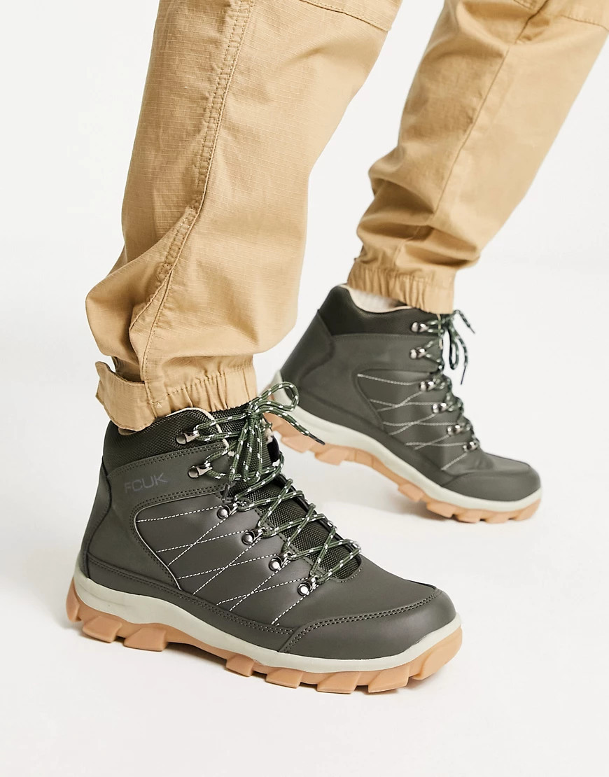 French Connection - Wandelschoenen in kaki-Groen | ASOS (Global)