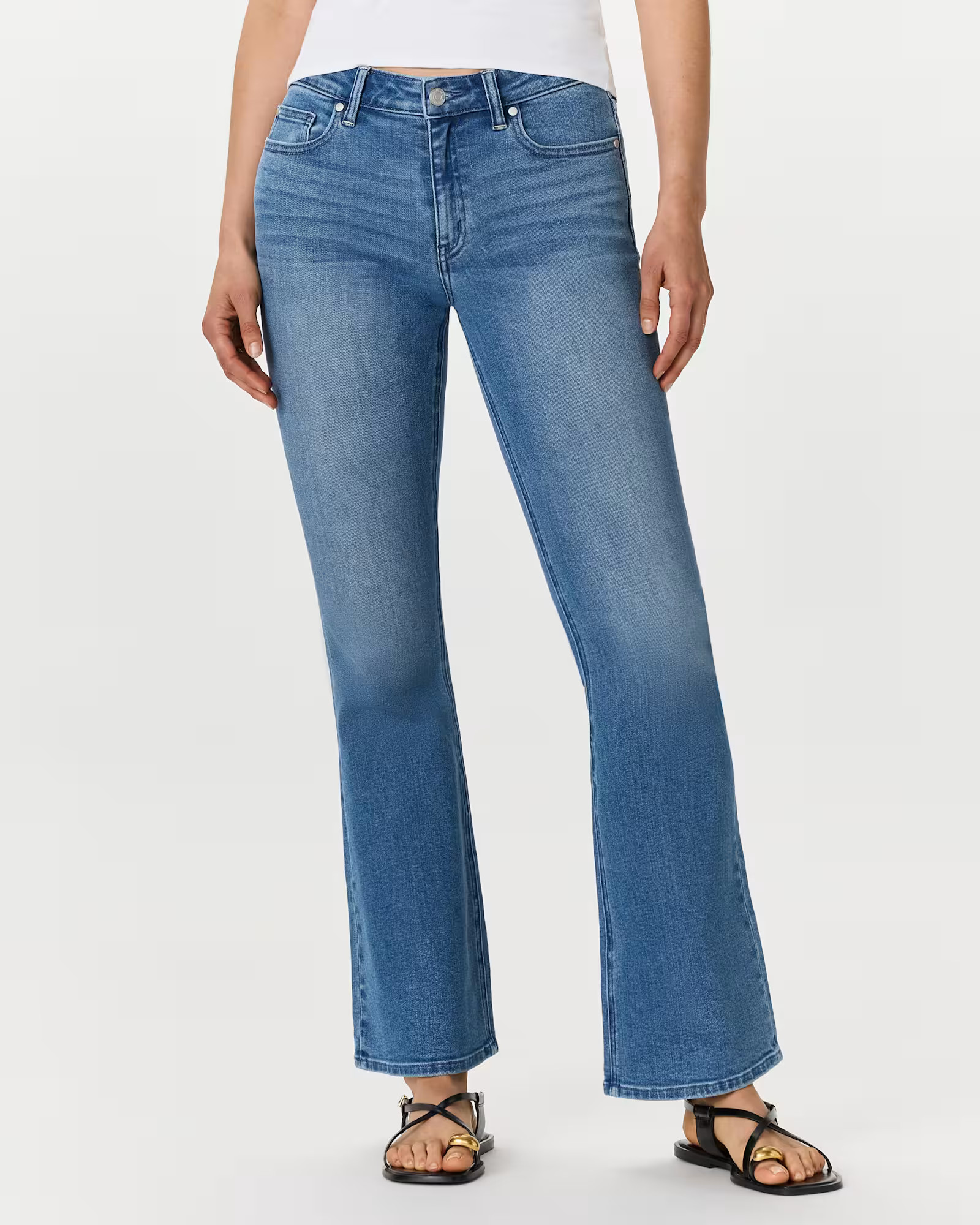 Luna Stretch Flare Jeans in Seaside Blue | Quince