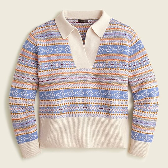 Collared Fair Isle sweater | J. Crew US